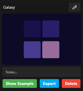 Galaxy ColorPalette