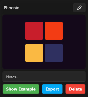 Phoenix ColorPalette