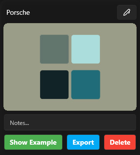 Porsche ColorPalette