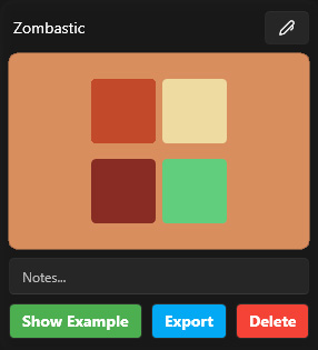 Zombastic ColorPalette